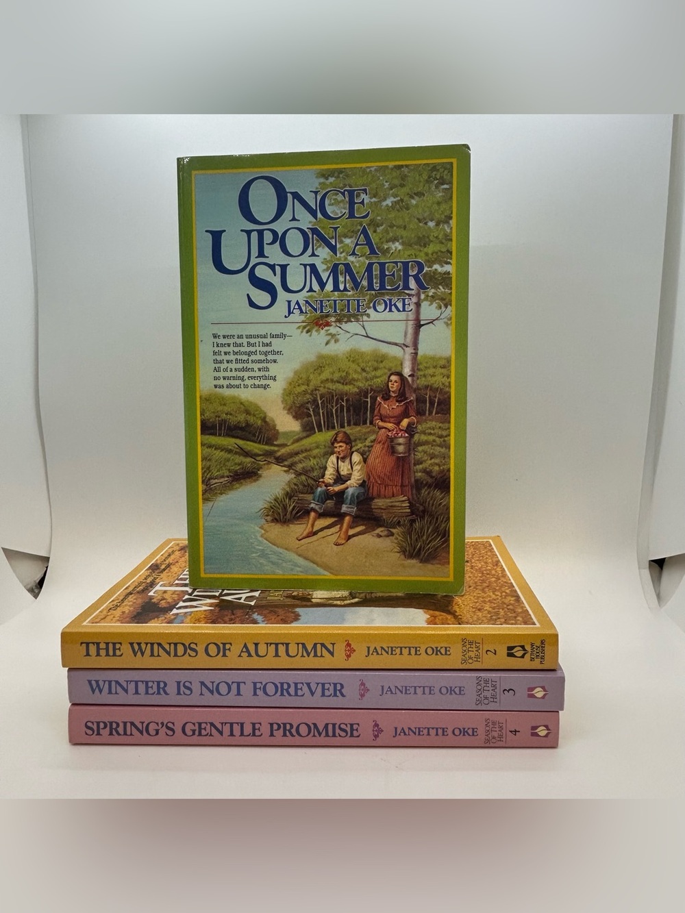BOOKS Janette Oke Seasons of the Heart Complete Series Set (4) Christian Fiction